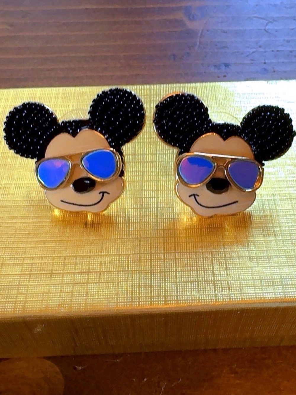 Disney x BaubleBar Mickey Mouse Sunglasses Stud Earrings NWOT